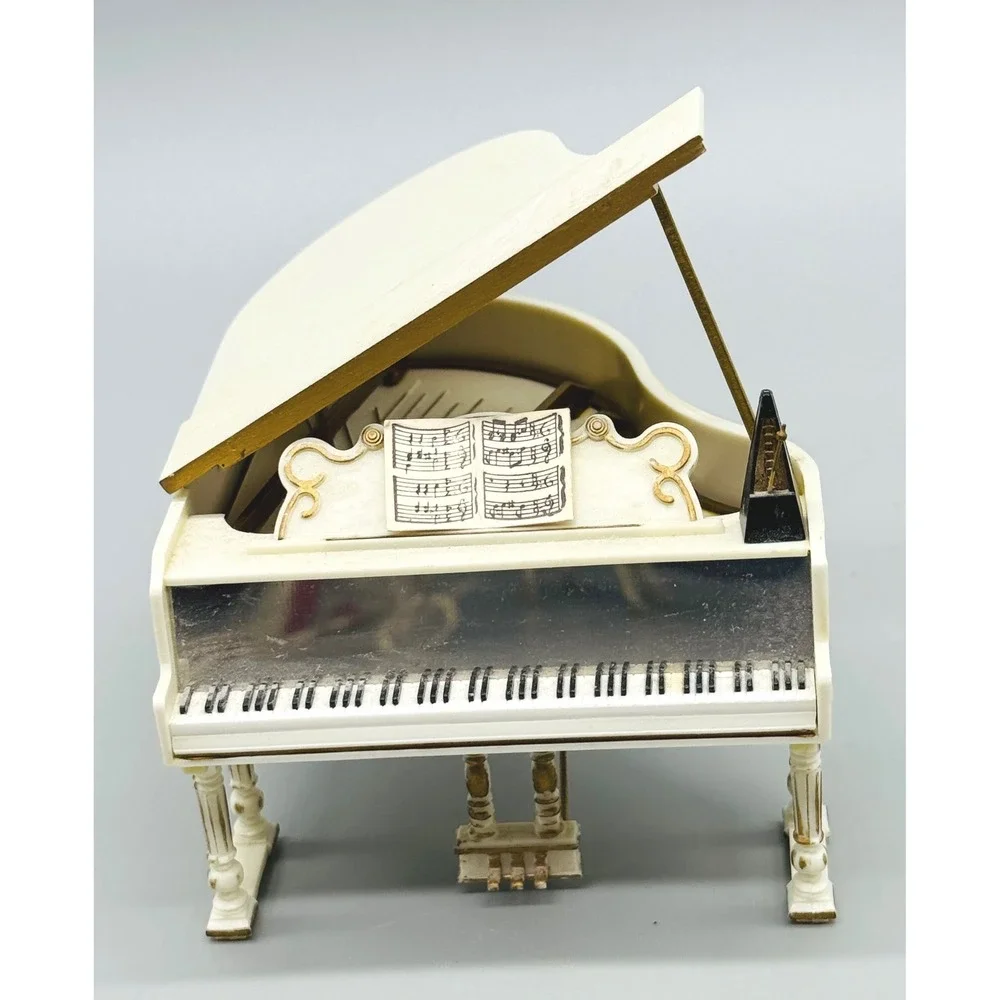 Ideal Petite Princess Dollhouse Furniture Grand Piano‎ Chairs Table Stool